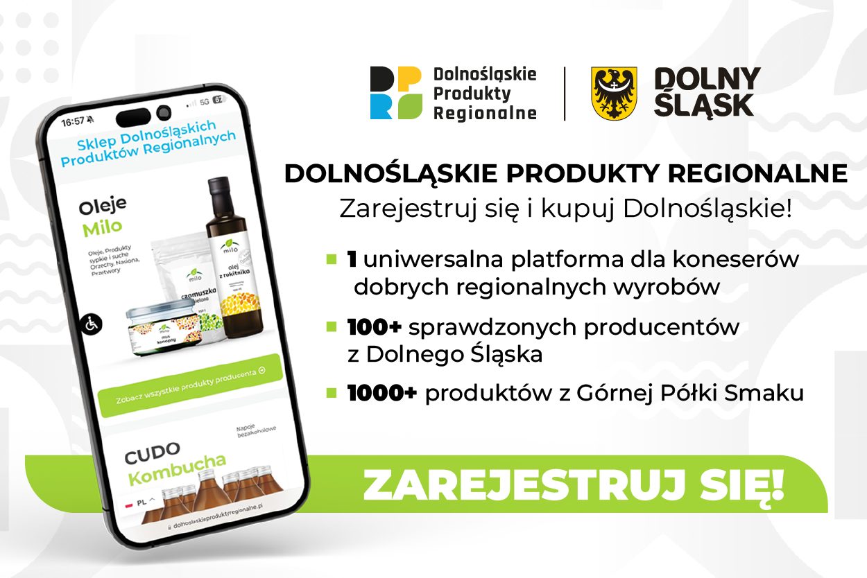 Zarejestruj się na platformie Dolnośląskie Produkty Regionalne