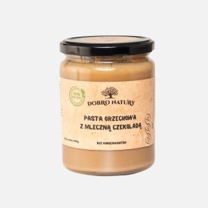 Pasta z orzechów ziemnych z mleczną czekoladą 500g - Dobro Natury