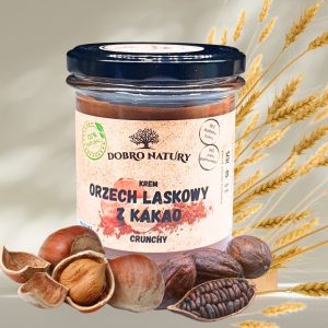 Krem z orzechów laskowych z kakao 300g - Dobro Natury