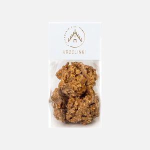 Crunch w karmelowej czekoladzie 100g - VROCLINKI MANUFAKTURA CZEKOLADY