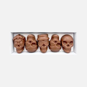 „Sugar Skulls” – Czaszki z mlecznej czekolady - VROCLINKI MANUFAKTURA CZEKOLADY