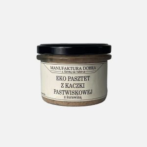 EKO Pasztet z Kaczki Pastwiskowej z żurawiną - 190g- Manufaktura Dobra