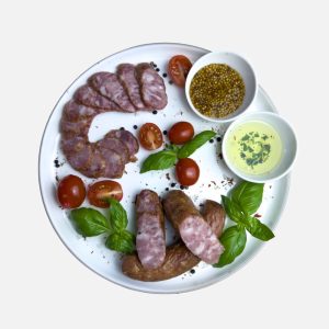 EKO Kiełbasa wieprzowa ze Świni Pastwiskowej 250 g - Manufaktura Dobra