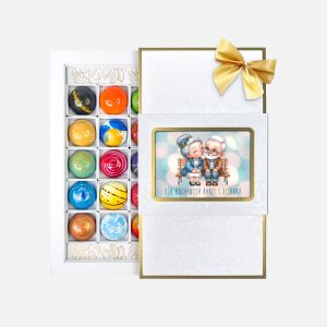 Praliny Okazjonalne - Zestaw 15 Pralin - DZIEŃ BABCI I DZIADKA - Vroclinki Manufaktura Czekolady