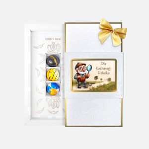 Praliny Okazjonalne - Zestaw 3 Pralin - DZIEŃ BABCI I DZIADKA - Vroclinki Manufaktura Czekolady