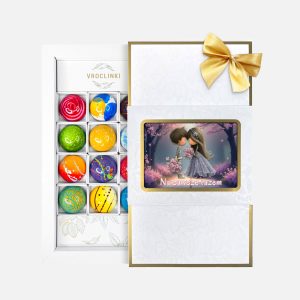 Praliny Okazjonalne - Zestaw 12 Pralin - WALENTYNKI - Vroclinki Manufaktura Czekolady