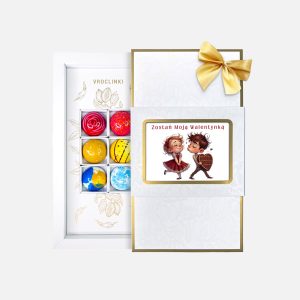 Praliny Okazjonalne - Zestaw 6 Pralin - WALENTYNKI - Vroclinki Manufaktura Czekolady
