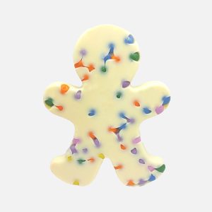 Ciastek z białej czekolady z lantilkami 80g - Vroclinki Manufaktura Czekolady