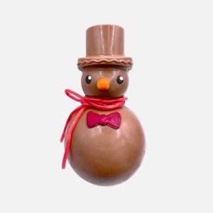 Bałwanek z mlecznej czekolady z szalikiem z żelki (70g) - VROCLINKI MANUFAKTURA CZEKOLADY