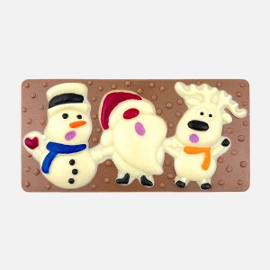 Świąteczna czekolada ręcznie zdobiona I (95g) - VROCLINKI MANUFAKTURA CZEKOLADY