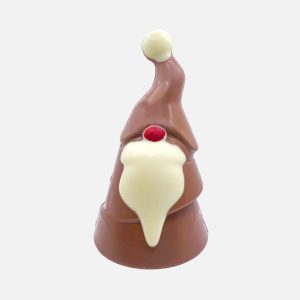Mikołaj 3D w kształcie choinki z mlecznej czekolady (75g) - VROCLINKI MANUFAKTURA CZEKOLADY