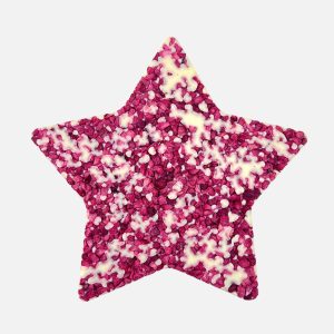 Gwiazdka z białej czekolady z malinami (80g) - VROCLINKI MANUFAKTURA CZEKOLADY