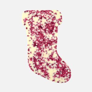 Skarpeta z białej czekolady z malinami (80g) - VROCLINKI MANUFAKTURA CZEKOLADY