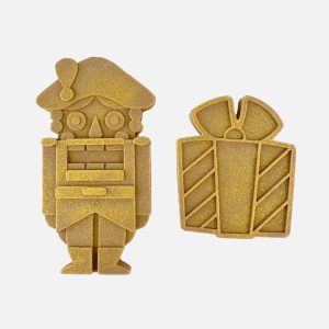 Dziadek do orzechów z prezentem z mlecznej czekolady (35g) - VROCLINKI MANUFAKTURA CZEKOLADY