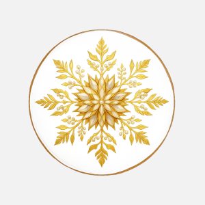 Piernik na Boże Narodzenie – Śnieżynka (40g) - VROCLINKI MANUFAKTURA CZEKOLADY