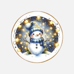 Piernik na Boże Narodzenie – Bałwanek (40g) - VROCLINKI MANUFAKTURA CZEKOLADY