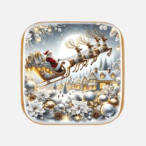 Piernik na Boże Narodzenie – Święty Mikołaj w saniach (50g) - VROCLINKI MANUFAKTURA CZEKOLADY