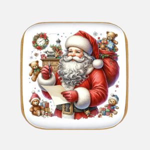 Piernik na Boże Narodzenie – Święty Mikołaj z listem (50g) - VROCLINKI MANUFAKTURA CZEKOLADY