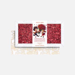 Czekolada Mleczna na Walentynki 80g (różne smaki do wyboru) - VROCLINKI MANUFAKTURA CZEKOLADY