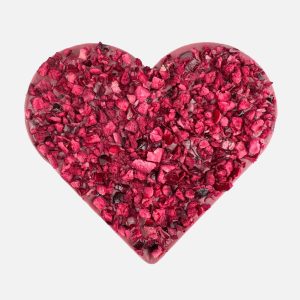 Serce z żurawiną z czekolady ruby (80g) - VROCLINKI MANUFAKTURA CZEKOLADY