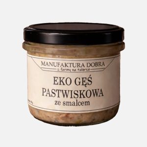 EKO Gęś Pastwiskowa ze smalcem 190g - Manufaktura Dobry