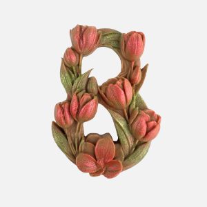 Ósemka z tulipanów z mlecznej czekolady (14g) - VROCLINKI MANUFAKTURA CZEKOLADY