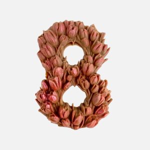 Ósemka z tulipanów z mlecznej czekolady (14g) - VROCLINKI MANUFAKTURA CZEKOLADY